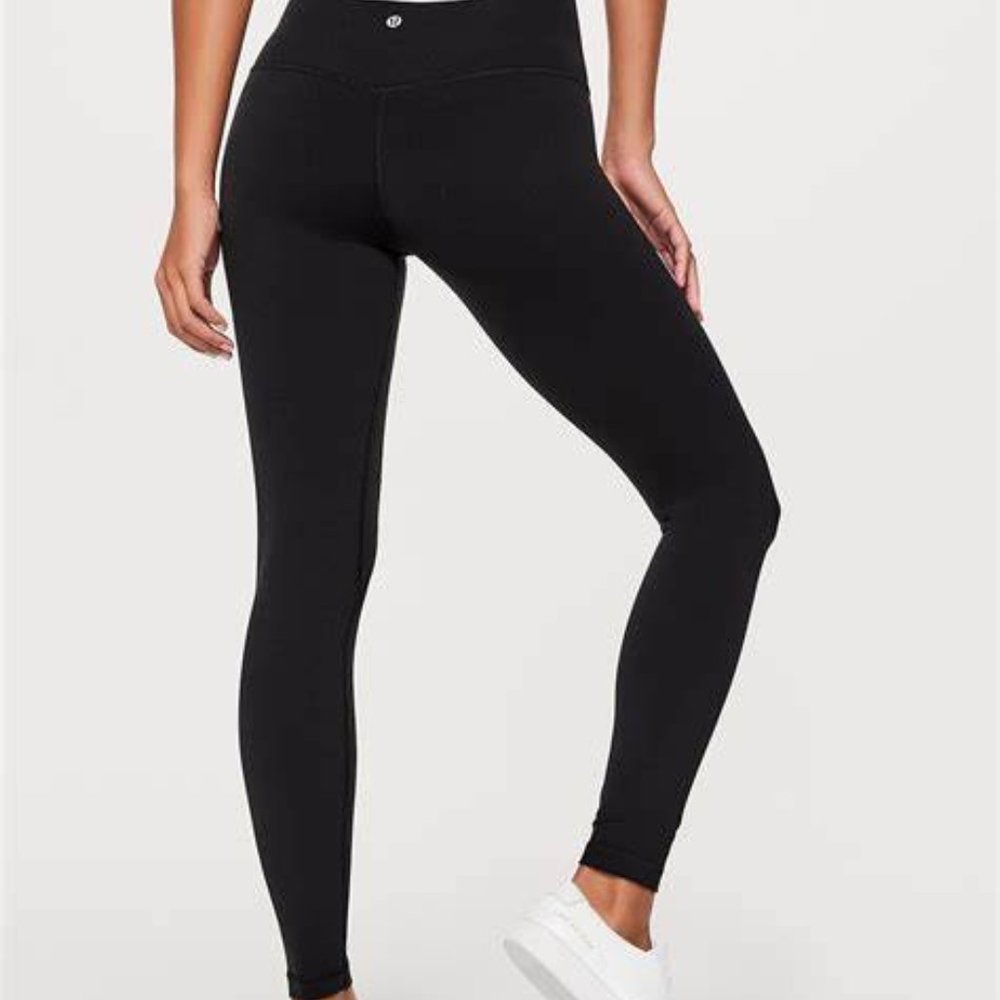GENUINE Lululemon ALIGN HIGH WAIST LEGGINGS 28" w5ayns BLACK SIZE 6